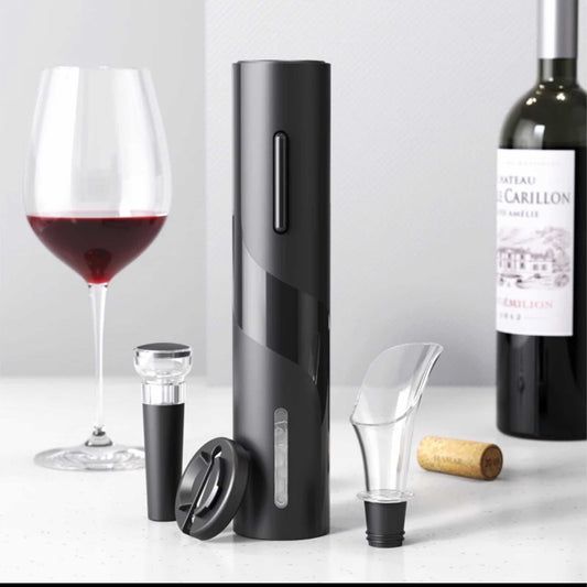 SET 4 EN 1 DESTAPADOR DE VINOS ELECTRICO MULTIFUNCIONAL